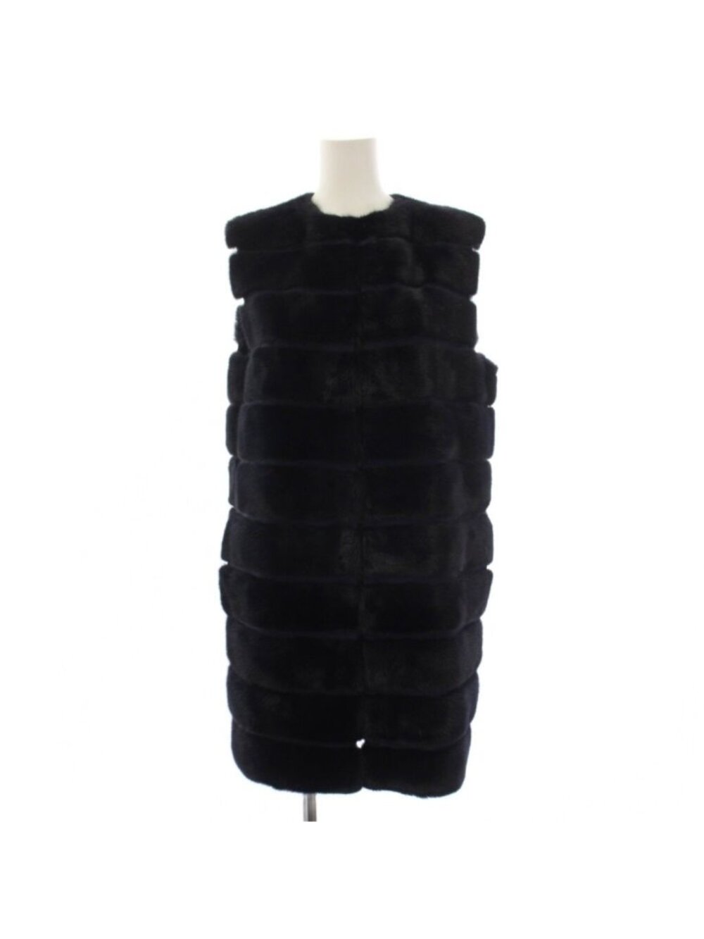 Fendi Mink Vest Long Black 40